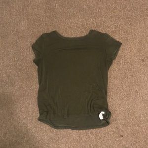 Army green short sleeve